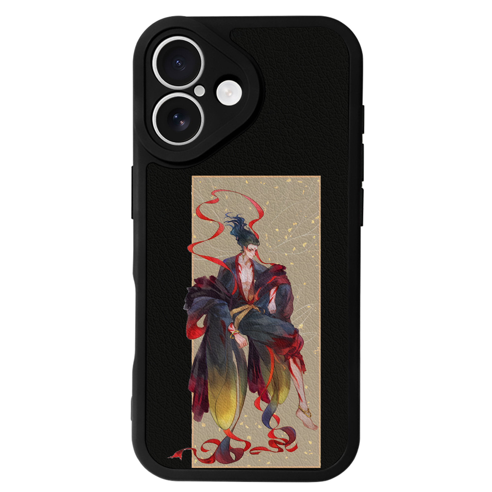 （画像用） Ne Zha 2 ナタ 魔童の大暴れ 【iPhone 16シリーズ対応】シリコンスマホケース（レザー調） 材質：シリコン